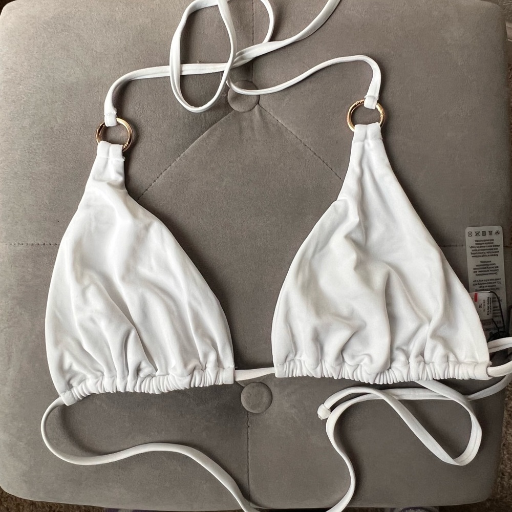 White bikini top